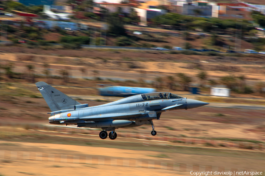 Spanish Air Force (Ejército del Aire) Eurofighter EF2000(T) Typhoon (CE.16-03) | Photo 365428