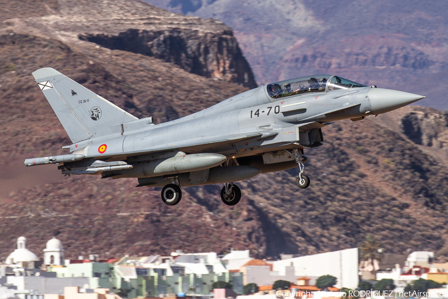 Spanish Air Force (Ejército del Aire) Eurofighter EF2000 Typhoon (CE.16-11) | Photo 413661
