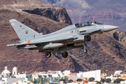 Spanish Air Force (Ejército del Aire) Eurofighter EF2000 Typhoon (CE.16-11) at  Gran Canaria, Spain