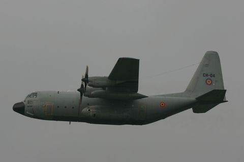 Belgian Air Force Lockheed C-130H Hercules (CH-04) at  Florennes AFB, Belgium