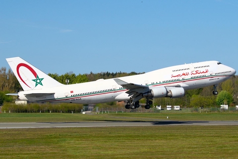 Moroccan Government Boeing 747-428 (CN-RGA) at  Hamburg - Fuhlsbuettel (Helmut Schmidt), Germany