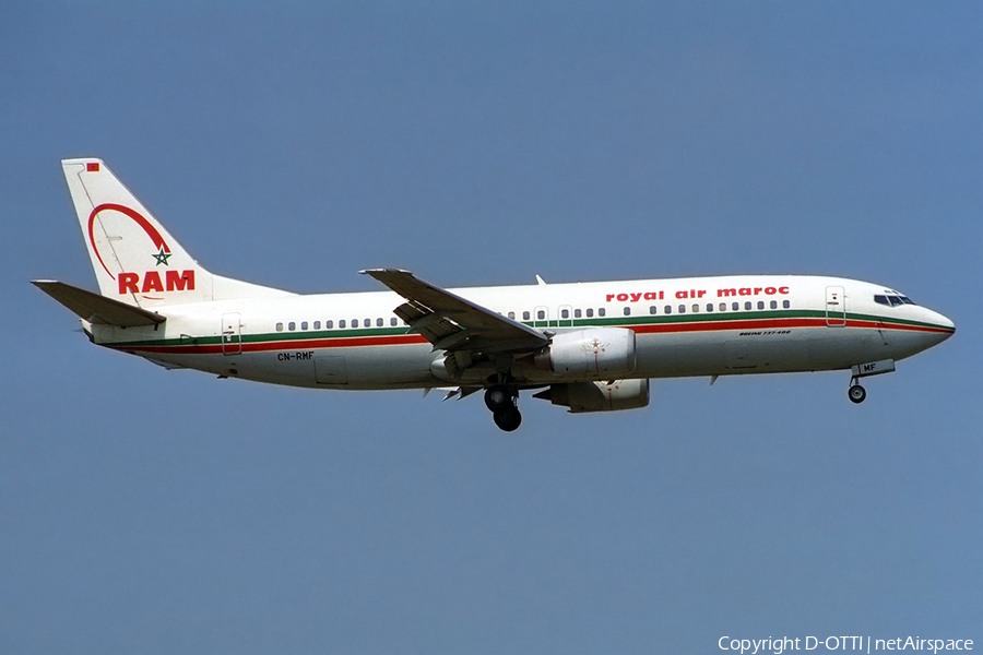 Royal Air Maroc Boeing 737-4B6 (CN-RMF) | Photo 270914