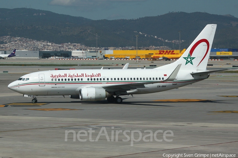 Royal Air Maroc Boeing 737-7B6 (CN-RNV) | Photo 105285