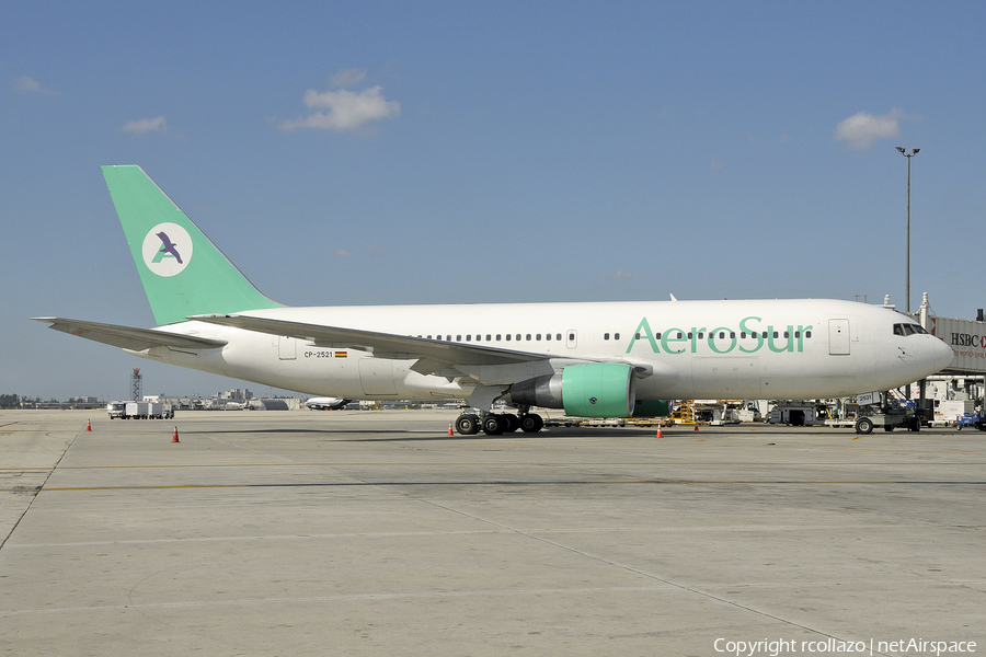 AeroSur Boeing 767-260(ER) (CP-2521) | Photo 13337