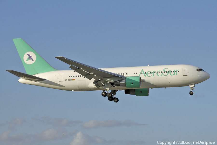 AeroSur Boeing 767-260(ER) (CP-2521) | Photo 13551