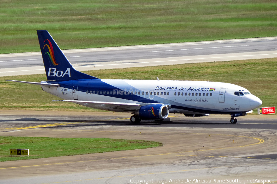 Boliviana de Aviacion Boeing 737-382 (CP-2551) | Photo 500424