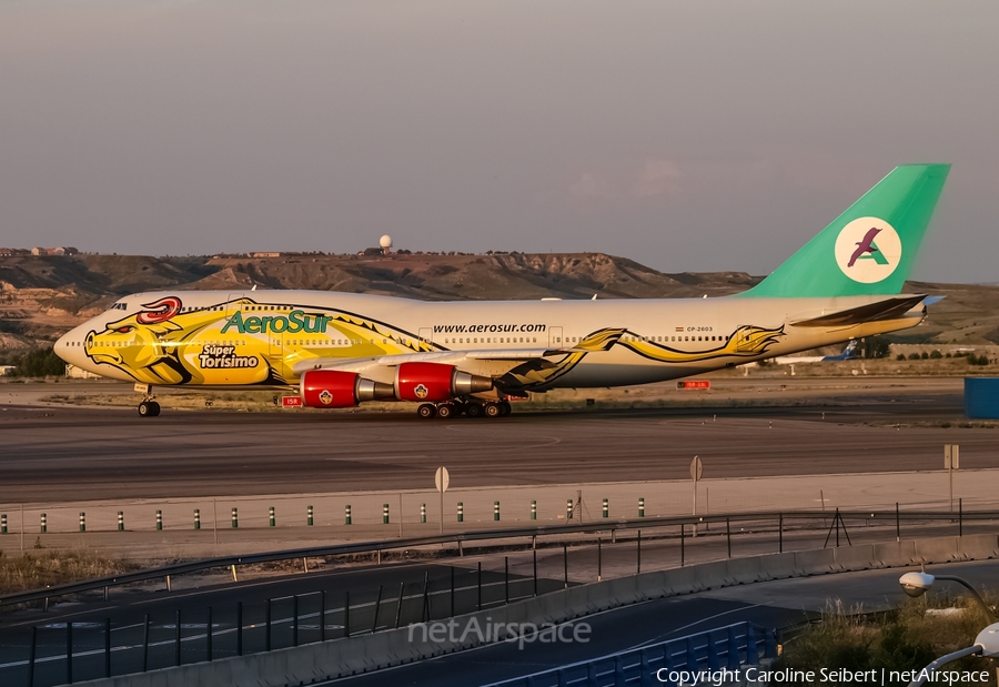 AeroSur Boeing 747-443 (CP-2603) | Photo 74130