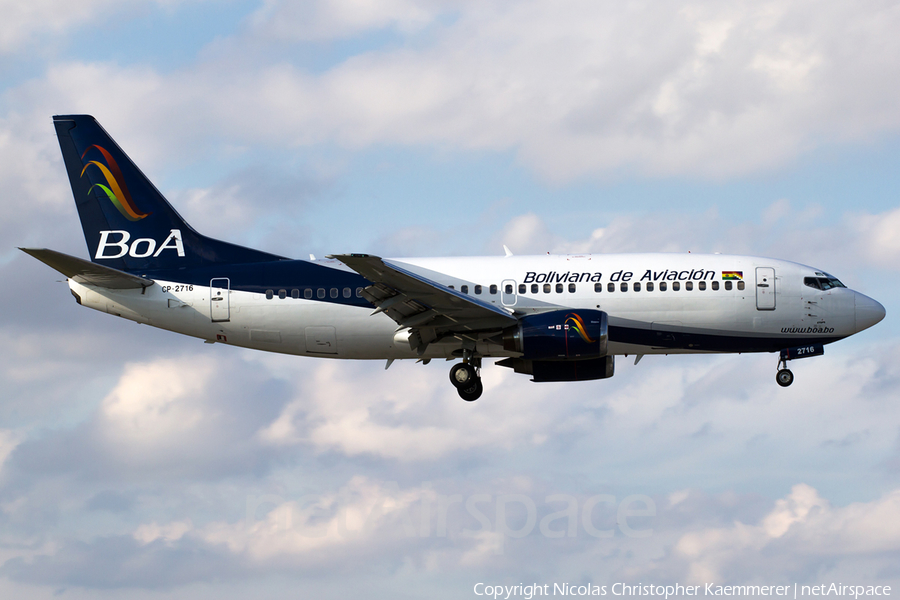 Boliviana de Aviacion Boeing 737-3Q8 (CP-2716) | Photo 122456