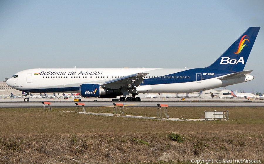 Boliviana de Aviacion Boeing 767-33A(ER) (CP-2880) | Photo 97703