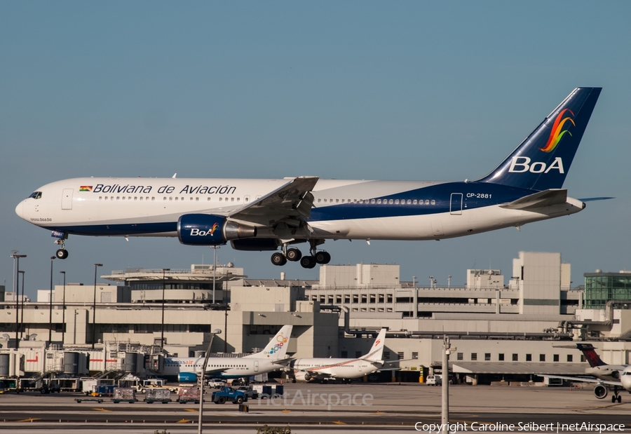 Boliviana de Aviacion Boeing 767-33A(ER) (CP-2881) | Photo 106187