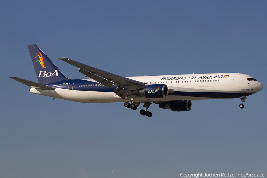 Boliviana de Aviacion Boeing 767-33A(ER) (CP-2881) | Photo 113821