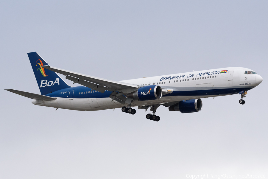 Boliviana de Aviacion Boeing 767-33A(ER) (CP-2881) | Photo 492142