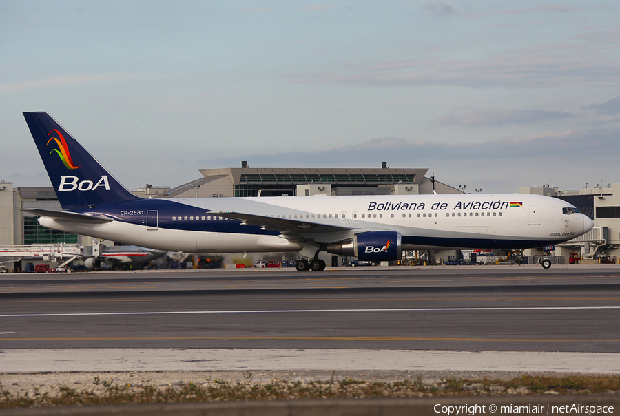 Boliviana de Aviacion Boeing 767-33A(ER) (CP-2881) | Photo 65368