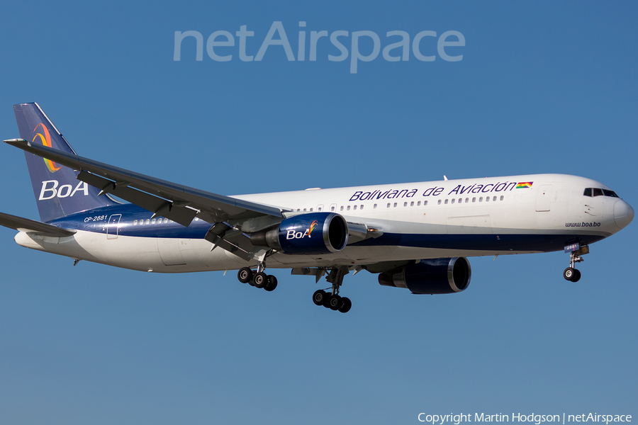 Boliviana de Aviacion Boeing 767-33A(ER) (CP-2881) | Photo 96995