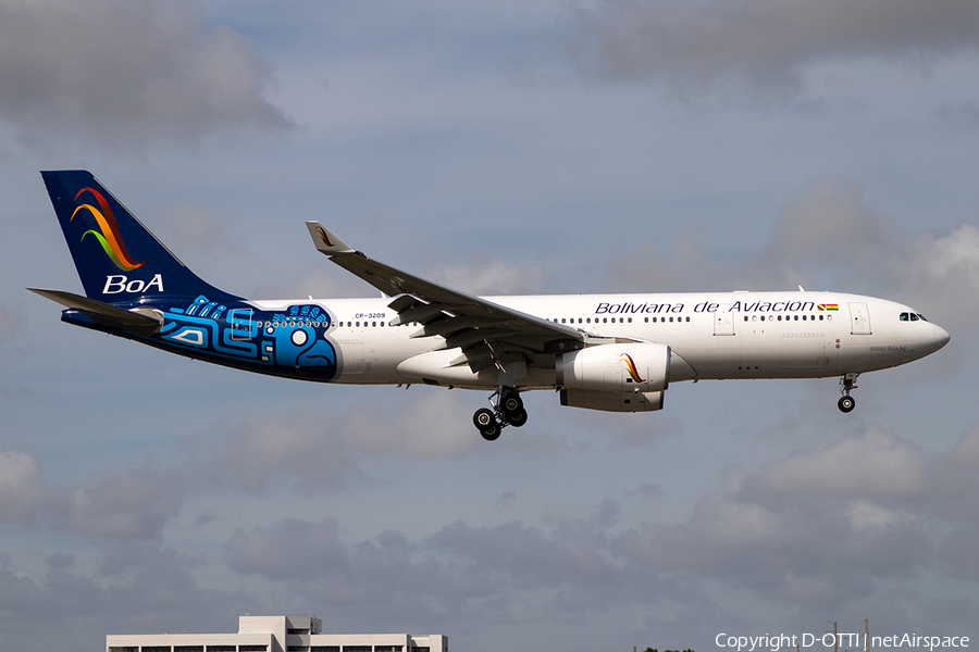Boliviana de Aviacion Airbus A330-243 (CP-3209) | Photo 613323