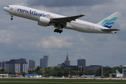 EuroAtlantic Airways Boeing 777-212(ER) (CS-TFM) at  Warsaw - Frederic Chopin International, Poland