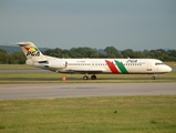 Portugalia Fokker 100 (CS-TPB) at  Manchester - International (Ringway), United Kingdom