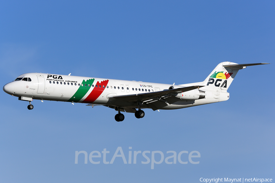 PGA Portugalia Airlines Fokker 100 (CS-TPC) | Photo 138799
