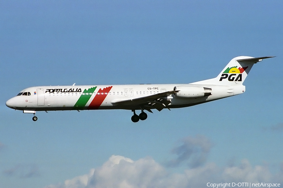 PGA Portugalia Airlines Fokker 100 (CS-TPC) | Photo 178792