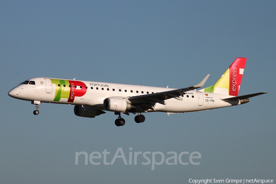 TAP Express (Portugalia) Embraer ERJ-190LR (ERJ-190-100LR) (CS-TPO) | Photo 314238