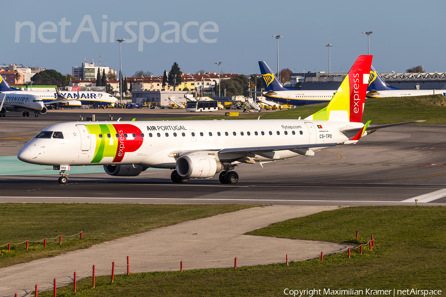TAP Express (Portugalia) Embraer ERJ-190LR (ERJ-190-100LR) (CS-TPO) | Photo 508783