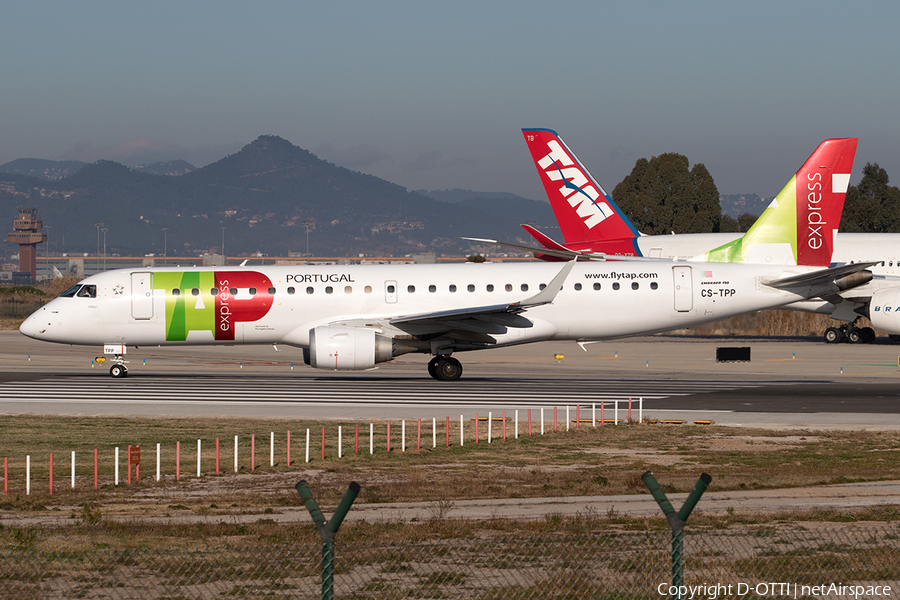 TAP Express (Portugalia) Embraer ERJ-190LR (ERJ-190-100LR) (CS-TPP) | Photo 292768