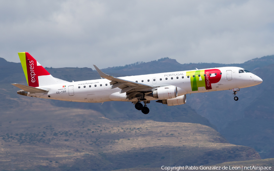 TAP Express (Portugalia) Embraer ERJ-190LR (ERJ-190-100LR) (CS-TPP) | Photo 334696