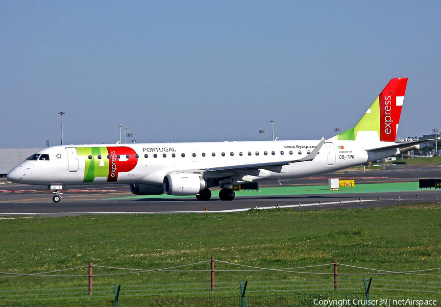 TAP Express (Portugalia) Embraer ERJ-190LR (ERJ-190-100LR) (CS-TPQ) | Photo 200514