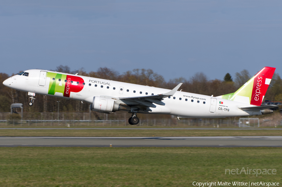 TAP Express (Portugalia) Embraer ERJ-190LR (ERJ-190-100LR) (CS-TPQ) | Photo 443017