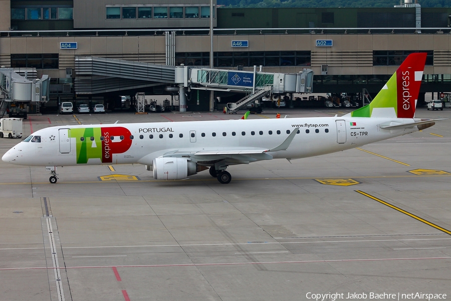 TAP Express (Portugalia) Embraer ERJ-190LR (ERJ-190-100LR) (CS-TPR) | Photo 187900