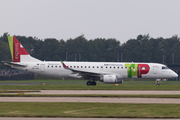 TAP Express (Portugalia) Embraer ERJ-190LR (ERJ-190-100LR) (CS-TPS) at  Manchester - International (Ringway), United Kingdom