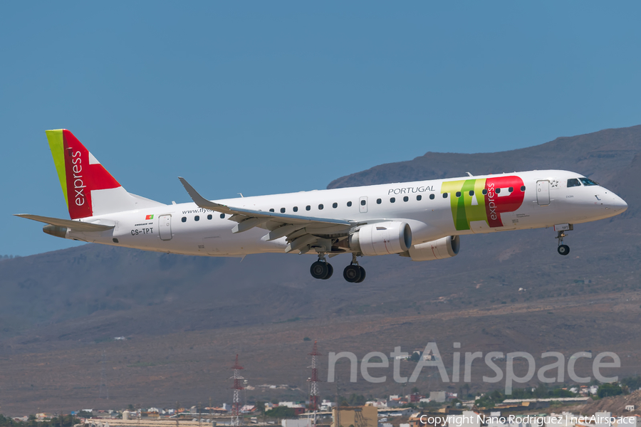 TAP Express (Portugalia) Embraer ERJ-190LR (ERJ-190-100LR) (CS-TPT) | Photo 185170