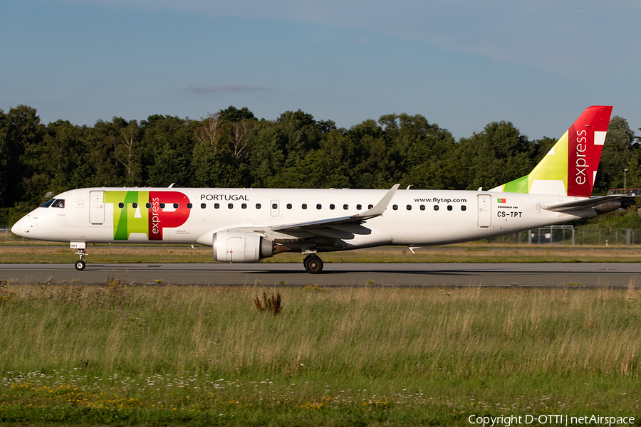 TAP Express (Portugalia) Embraer ERJ-190LR (ERJ-190-100LR) (CS-TPT) | Photo 396764