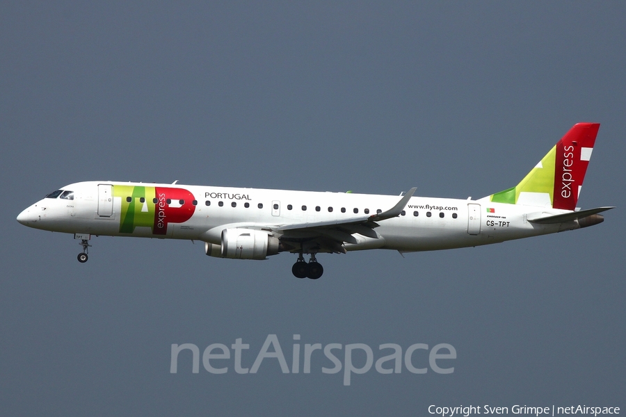 TAP Express (Portugalia) Embraer ERJ-190LR (ERJ-190-100LR) (CS-TPT) | Photo 459799