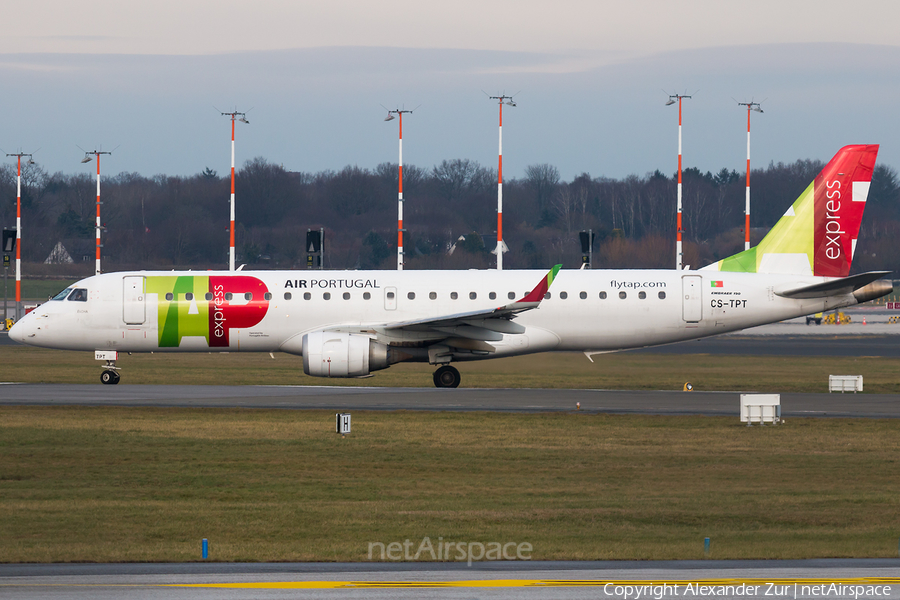 TAP Express (Portugalia) Embraer ERJ-190LR (ERJ-190-100LR) (CS-TPT) | Photo 547884