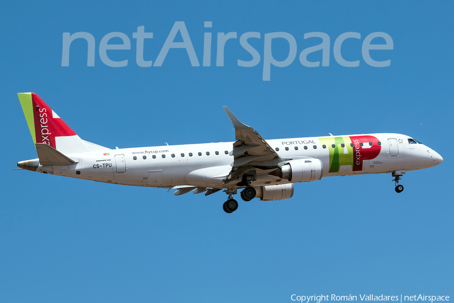 TAP Express (Portugalia) Embraer ERJ-190LR (ERJ-190-100LR) (CS-TPU) | Photo 340229