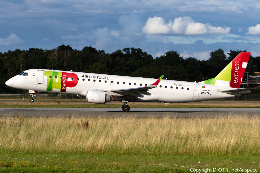 TAP Express (Portugalia) Embraer ERJ-190LR (ERJ-190-100LR) (CS-TPU) | Photo 394348