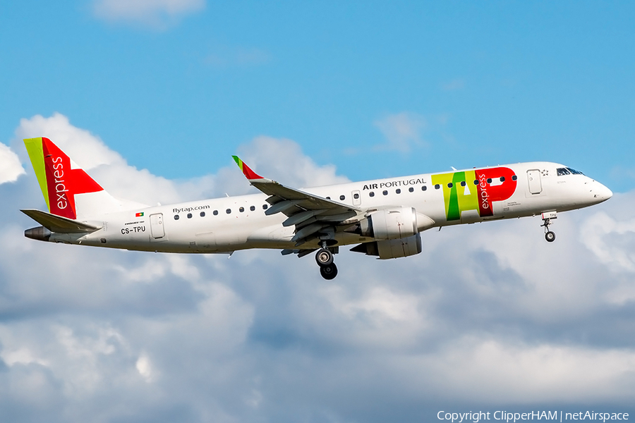 TAP Express (Portugalia) Embraer ERJ-190LR (ERJ-190-100LR) (CS-TPU) | Photo 394353