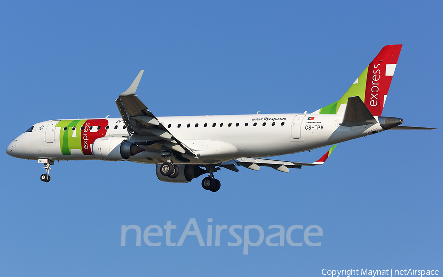 TAP Express (Portugalia) Embraer ERJ-190LR (ERJ-190-100LR) (CS-TPV) | Photo 295886