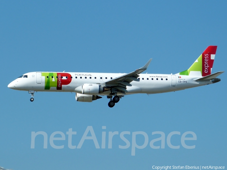 TAP Express (Portugalia) Embraer ERJ-190LR (ERJ-190-100LR) (CS-TPV) | Photo 124787