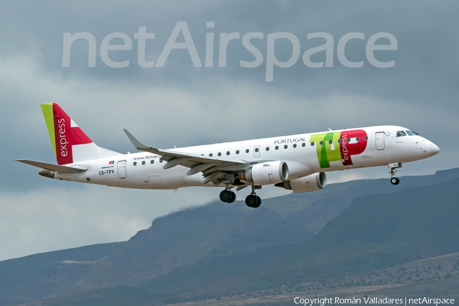 TAP Express (Portugalia) Embraer ERJ-190LR (ERJ-190-100LR) (CS-TPV) | Photo 338156