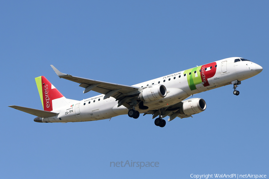 TAP Express (Portugalia) Embraer ERJ-190LR (ERJ-190-100LR) (CS-TPV) | Photo 521523