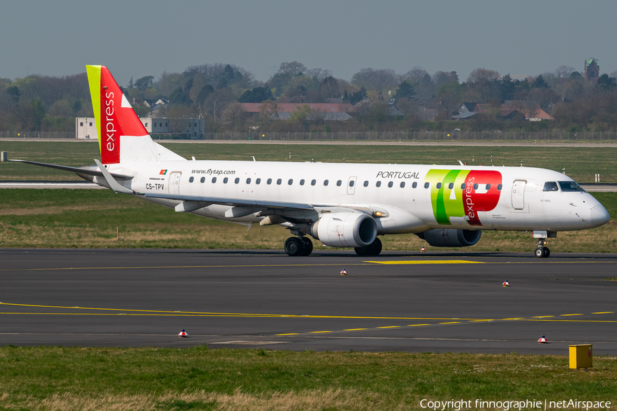 TAP Express (Portugalia) Embraer ERJ-190LR (ERJ-190-100LR) (CS-TPV) | Photo 501088