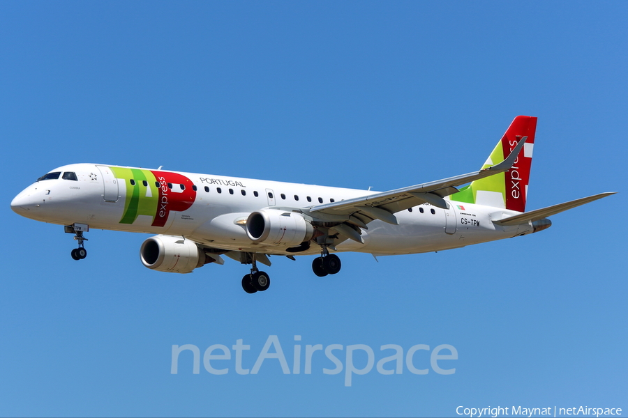 TAP Express (Portugalia) Embraer ERJ-190LR (ERJ-190-100LR) (CS-TPW) | Photo 208273