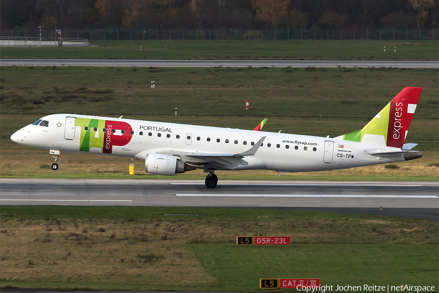 TAP Express (Portugalia) Embraer ERJ-190LR (ERJ-190-100LR) (CS-TPW) | Photo 199145