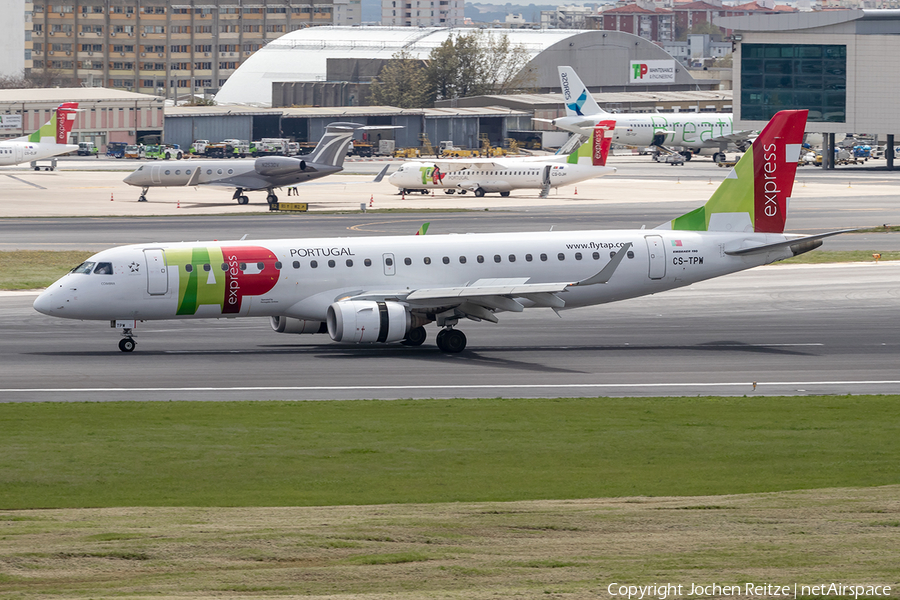 TAP Express (Portugalia) Embraer ERJ-190LR (ERJ-190-100LR) (CS-TPW) | Photo 240096