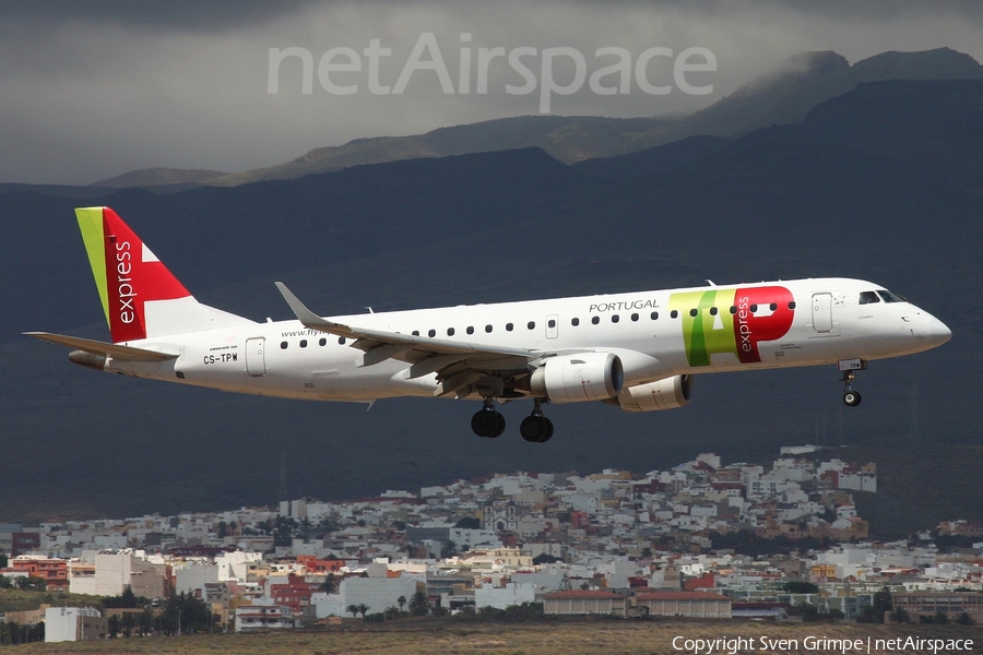 TAP Express (Portugalia) Embraer ERJ-190LR (ERJ-190-100LR) (CS-TPW) | Photo 312587