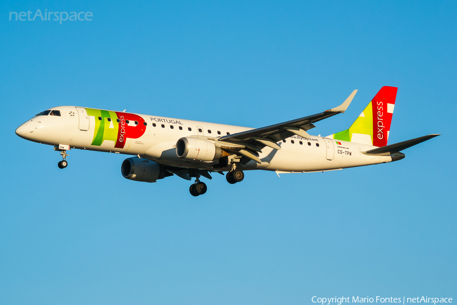 TAP Express (Portugalia) Embraer ERJ-190LR (ERJ-190-100LR) (CS-TPW) | Photo 126681