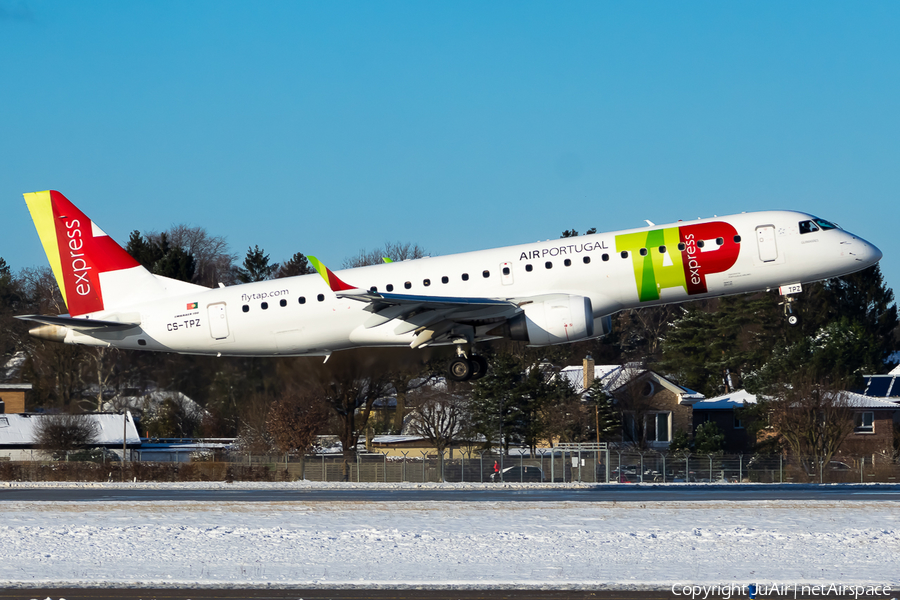 TAP Express (Portugalia) Embraer ERJ-190AR (ERJ-190-100IGW) (CS-TPZ) | Photo 620692