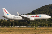 Corendon Airlines Boeing 737-8K2 (CS-TQU) at  Rhodes, Greece